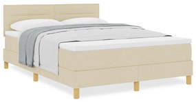 Box Spring Ágy Matraccal Krém 140x200 cm Szövet