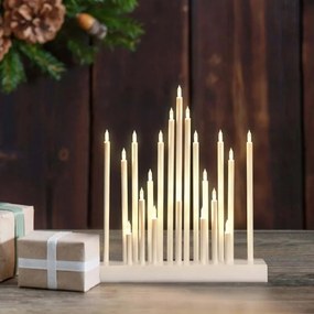 Salcar Led Star Karácsonyi Adventi Gyertya – fényív Fehér 20 Led