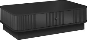 Vesper dohányzóasztal 103x60 cm fiókkal, lábazaton - fekete / fekete fogantyú