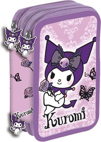 Hello Kitty Kuromi Purple tolltartó töltött 3 emeletes