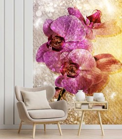 Gario Fotótapéta Lila orchideák Anyag: Vlies, Méret: 100 x 140 cm