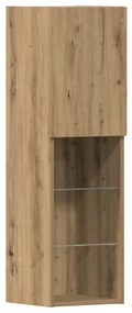 TV szekrény LED világítással Artisan tölgy 40.5x30x102 cm