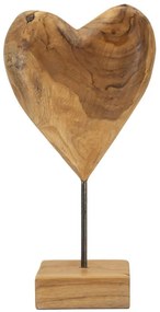 Dobu szobor teak 20x12x37cm