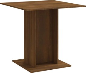 vidaXL barna tölgyszínű szerelt fa étkezőasztal 80 x 80 x 75 cm