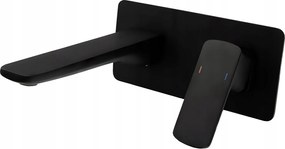 Cubic Fekete Falsík Alatti Mosdó Csaptelep Négyzet