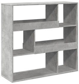 betonszürke szerelt fa térelválasztó 100 x 33 x 94,5 cm