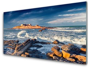 Akrilkép Sea Stones Landscape 100x50 cm