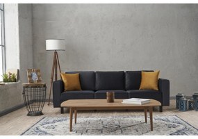 3 személyes kanapé Kale Velvet - Antracit