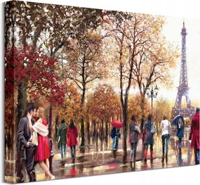 Párizs Eiffel-torony vászonkép 40x30 cm