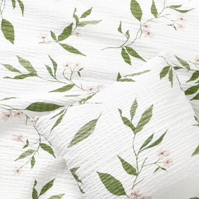 Goldea krepp párnahuzat - jázmin virágmintás 40 x 40 cm