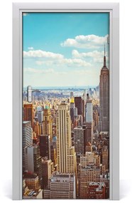 Poszter tapéta ajtóra New York-i járat madár 75x205 cm