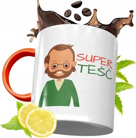 Narancssárga Bögre Az Apósnak Tökéletes Ajándék fényképes nyomtatással