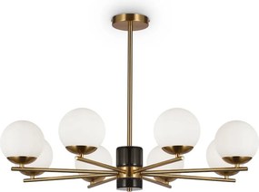 Maytoni modern csillár marble fehér sárgaréz mymod187pl-08bs