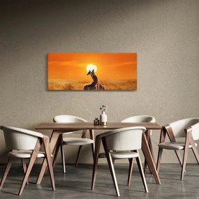 Kép - Zsiráfok a Serengeti Nemzeti Parkban (120x50 cm)