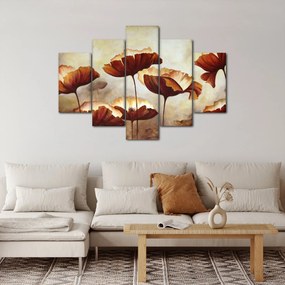 Piros virágok képe (150x105 cm)