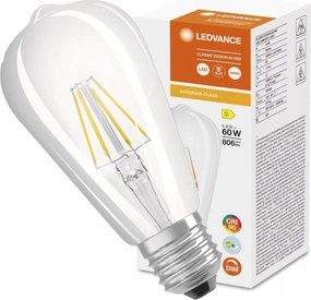 Edison Led izzó E27 ST64 5,8W 60W 806lm 4000K