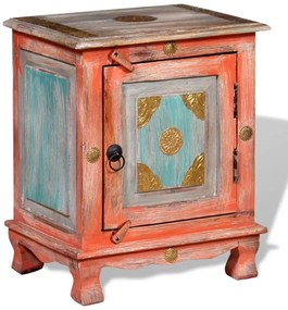 Narancssárga tömör mangófa éjjeliszekrény