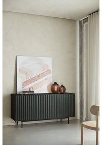 Fekete alacsony komód 159x80 cm Sierra – Teulat