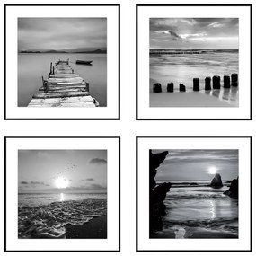 Kép szett 4 db-os 30x30 cm Silence by the Water