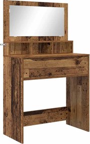 vidaXL Hálószobai Öltözködő Asztalok Öreg fa 80 x 39,6 x 135 cm