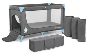 KINDERKRAFT JOY utazóágy szürke-kék színben