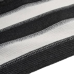 antracitszürke és fehér HDPE belátásgátló háló 1,2x10m 195 g/m²