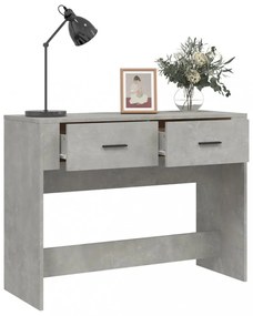 betonszürke szerelt fa dohányzóasztal 100 x 39 x 75 cm