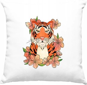 Tigris párna Művészet 1 Fehér