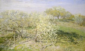 Reprodukció Spring – Fruit Trees in Bloom (1873), Claude Monet