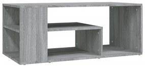 Szürke sonoma szerelt fa dohányzóasztal 100 x 50 x 40 cm