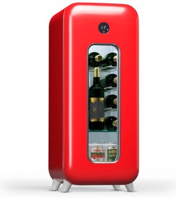 Klarstein Shirley 15 Uno, borhűtő, 15 palack, 5 - 20 °C, érintésvezérlés, retró