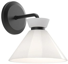 Alora Mood ALM-HALSTON-1WB-BK - HALSTON fali lámpatest 1xE14/40W/230V fekete