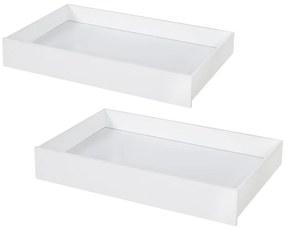 Fehér gyerekágy alatti fiók szett 2 db-os – Roba