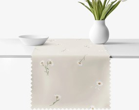Goldea teflonbevonatú asztali futó - százszorszépek 20x120 cm