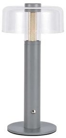 LED Dimmelhető tölthető asztali lámpa LED/1W/5V 3000K 1800 mAh szürke