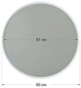 Yuvarlak Ayna Beyaz tükör 60 cm