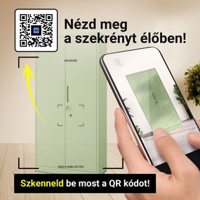 Irodai szekrény, 900 x 1850 x 400 mm, Fresh Style: pasztellzöld