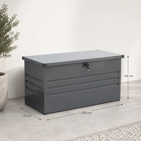 Furnigo Fém tároló doboz 590 L - antracit