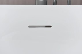 Erga Zara, sarok szabadon álló kád 150x75 cm + leeresztő csavar, jobb, fehér fényes, ERG-Zara-150075R-WH-WH
