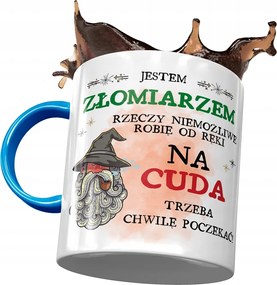 Kék Bögre A Tolvajnak A Csodákhoz Ajándék Nyomtatott Fotóval