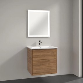 Villeroy &amp; Boch Finero mosdó szekrénnyel és tükörrel 65 cm tölgy S00301RHR1