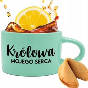 Menta csésze 200ml Vicces Valentin napi ajándék Szívkirálynő Sütemény