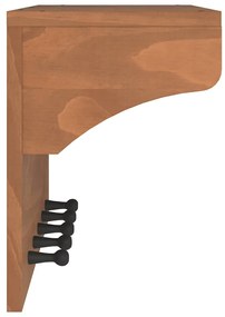 SANDNES tömör fenyőfa falra szerelt kabátállvány 87x30x42 cm