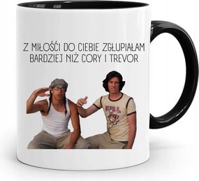 Fekete Bögre Fiúnak Szerelemből Meghülyültem fényképes nyomattal