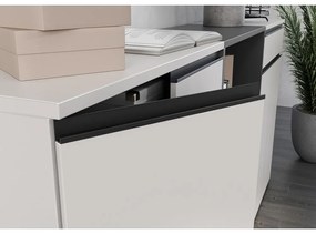 Krémszínű szekrény 81x120 cm Bedano – Germania