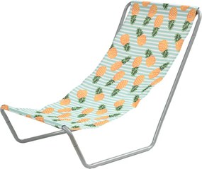 2 db összecsukható strandnyugágy szett SAND PINEAPPLE, színes