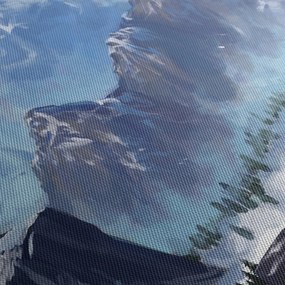 Kép - Festett hegyek (120x50 cm)