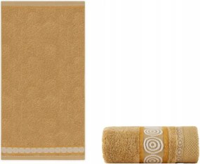 Törölköző 30x50 cm egyiptomi pamutból Rondo 2 Zwoltex Bézs