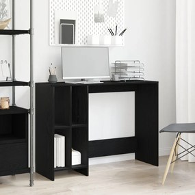 Íróasztal Fekete Tölgy 102,5x35x75 cm Műszaki Fa