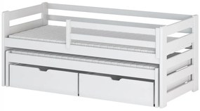 Gyerekágy 90 cm Palkana (fehér)  (ágyráccsal) (tárolóhellyel). 1103334